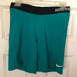 Turquoise Nike Spandex